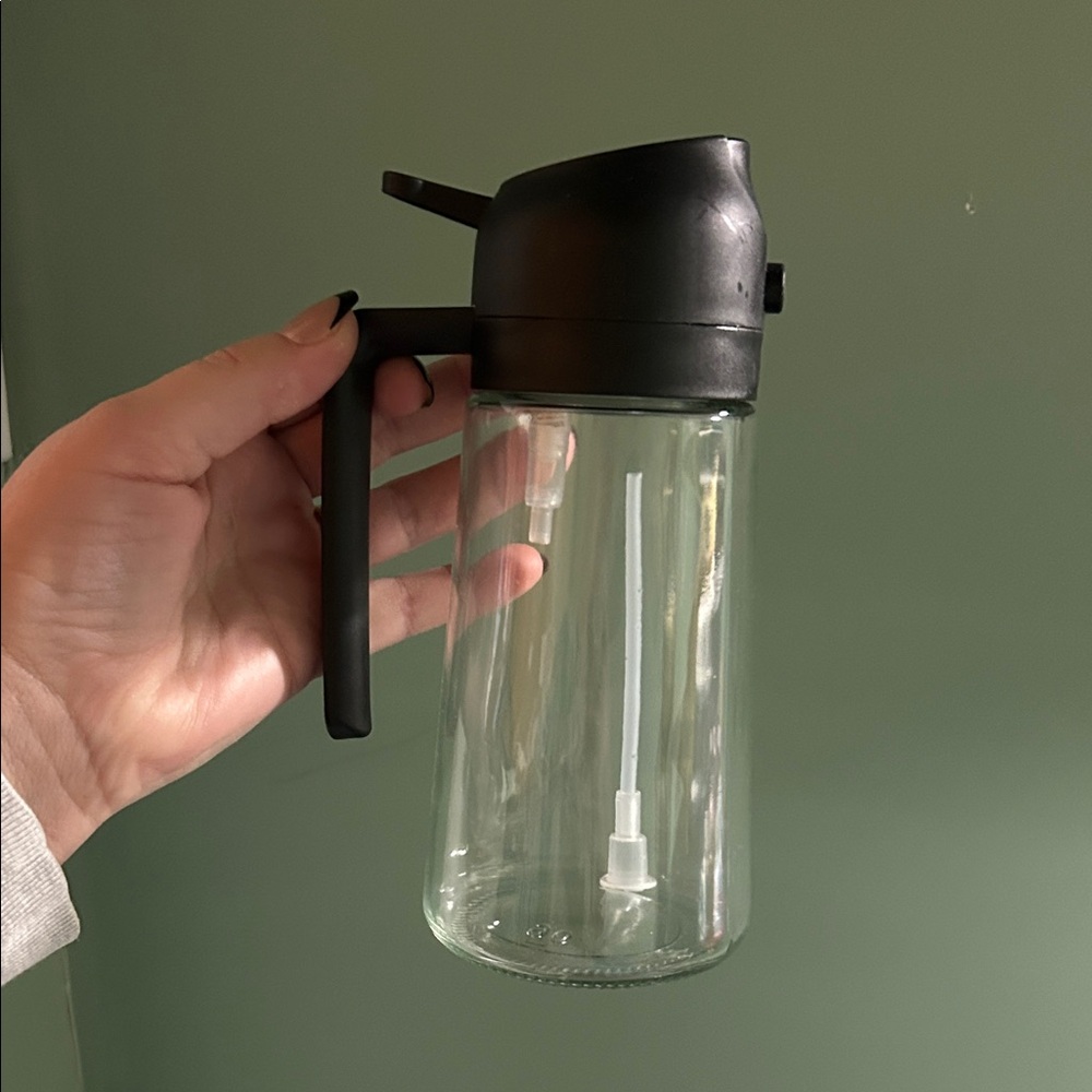 Black and Clear Syrup Dispenser